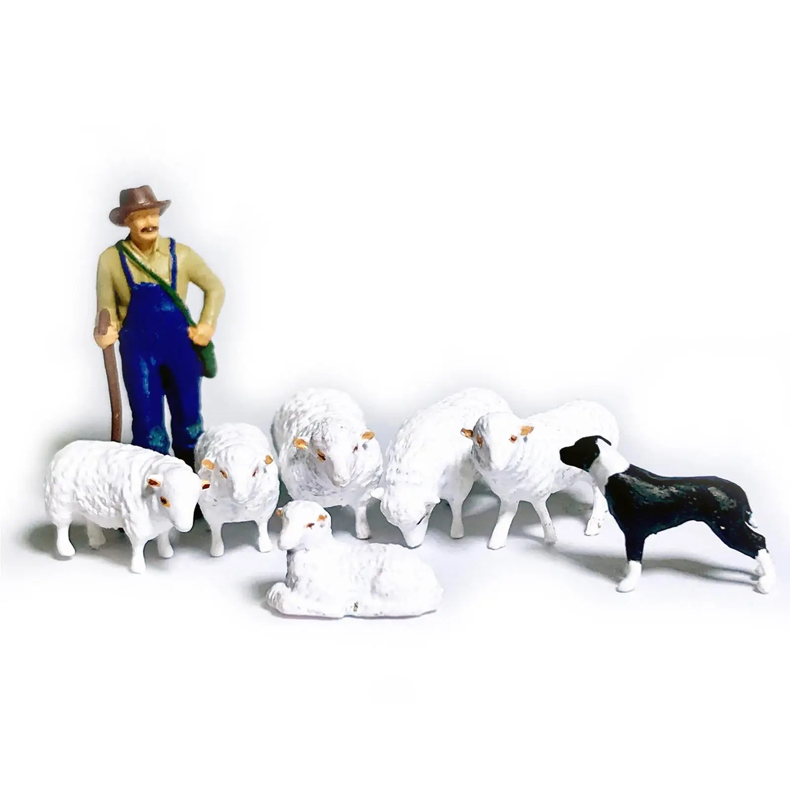 2-3pack 1/64 Resin Figurines Farm Miniature Accessories Lifelike Shape Whole Set