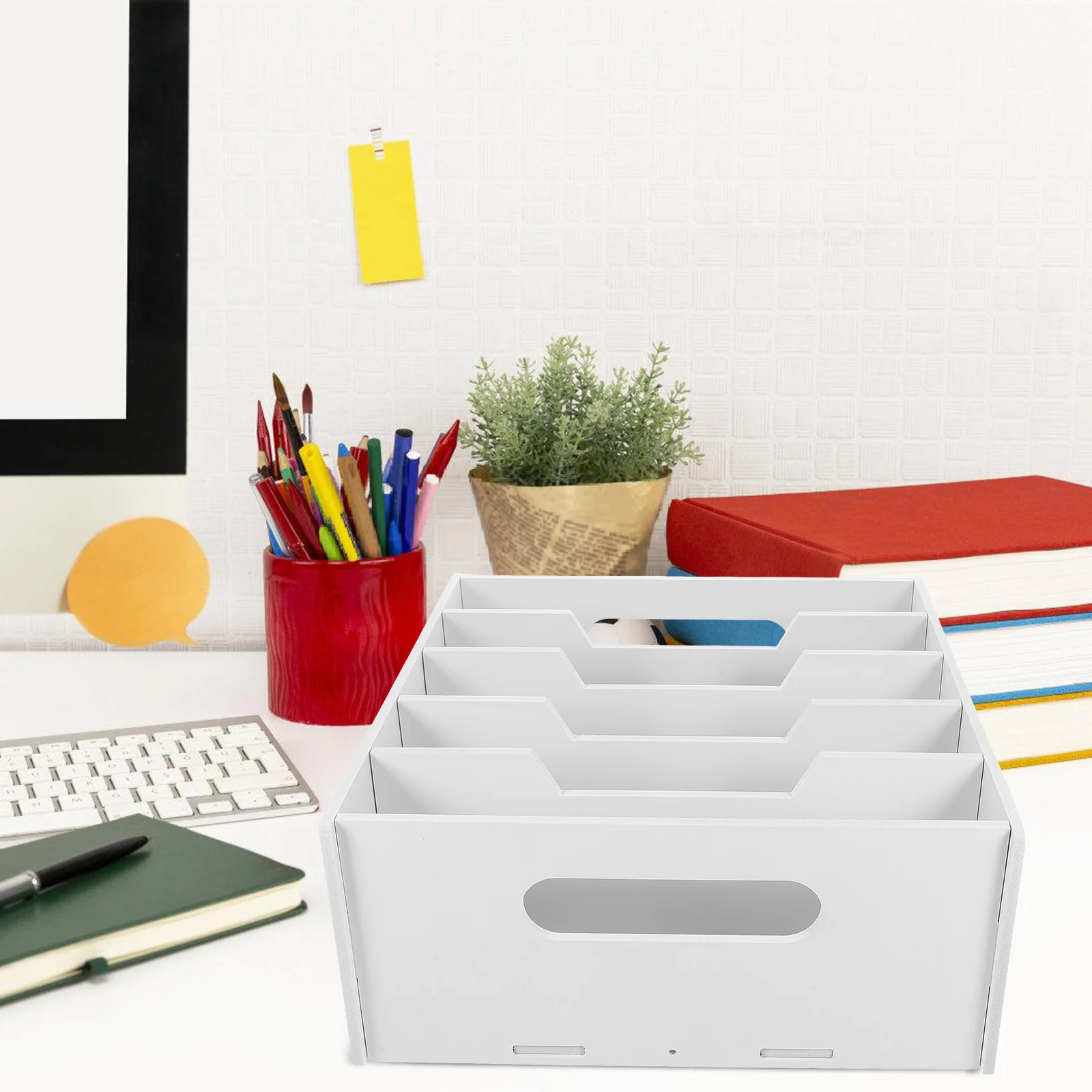 

Multi Compartment Storage Tray for Cash Coins Checks Cards Desktop Holder Replacement Money Tray Business Hall Use