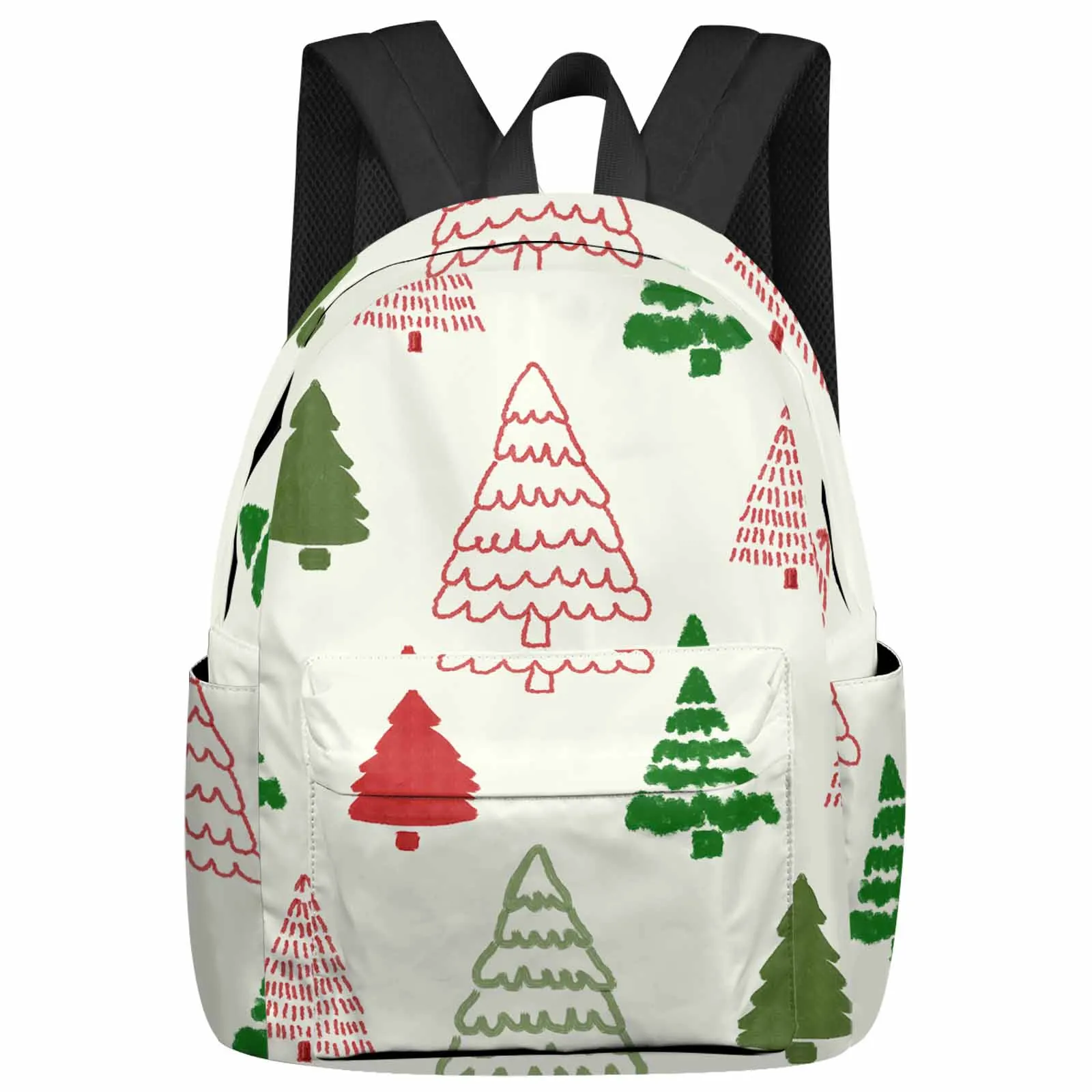 

Christmas Tree Hand Drawn Large Capacity Backpack Men Laptop Bags High School Teen College Girl Student Mochila