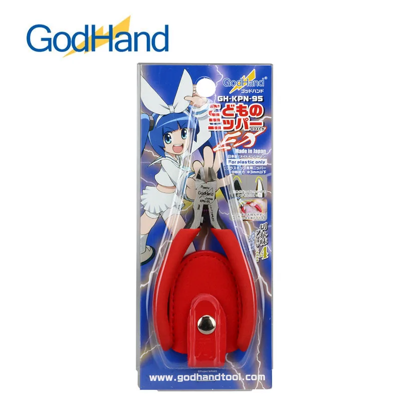 

GodHand GH-KPN-95 Kids Nipper EX for Plastic Model Hobby Tool Extremely Thin Rounded Single Edge Cutting Nippers Diagonal Pliers