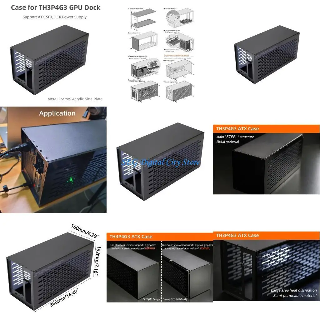 

U75B GPU Dock Metal рама TH3P4G3 Аткс