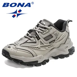 Bona 2023 Nieuwe Ontwerpers Anti Slip En Slijtvaste Klassiekers Hardloopschoenen Sportschoenen Mannen Outdoor Sneakers Licht Wegen