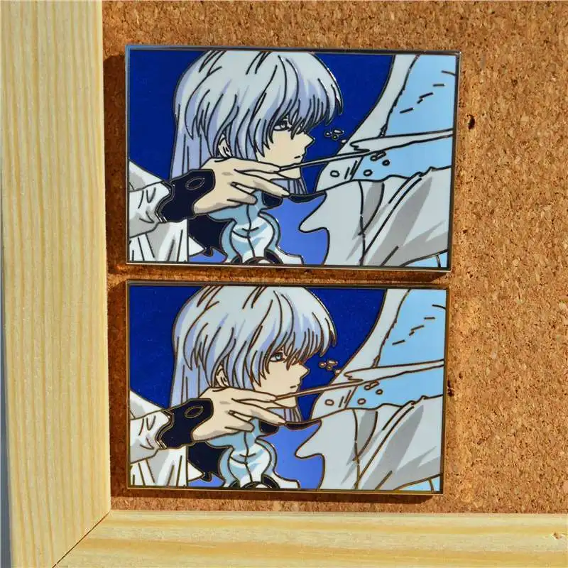 Yue Metal Badges Pendant Anime Cardcaptor Sakura Enamel Pins Manga Brooches for Bag Backpack Clothing Lapel ACG Cosplay Toy Gift