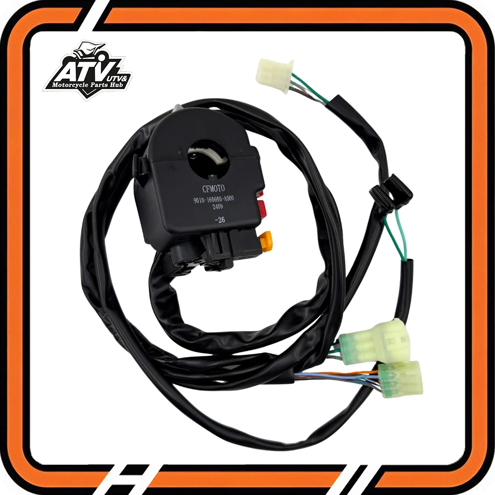 Original Left HANDLEBAR SWITCH For CF MOTO 500CC 600CC ATV X5 X6 Cforce QUAD Parts 9010-160600-A000