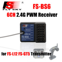 FLYSKY FS-BS6 6CH 2.4G PWM Receiver Radio System for FS-GT5 Remote Controller Transmitter RC Vehicles Crawler Car Boats Tank Toy