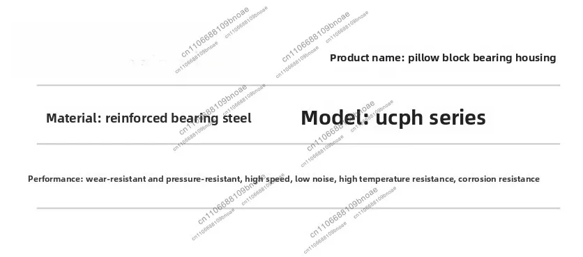 Accessories: outer spherical surface with seat high leg bearing seat ucph201 202 203 204