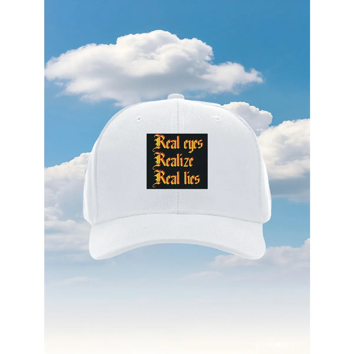 Real eyes 2025 new model Trucker Hat with an Adjustable Fit And a Fun Printed Design, Ideal for Outor Activities Travel And Dai