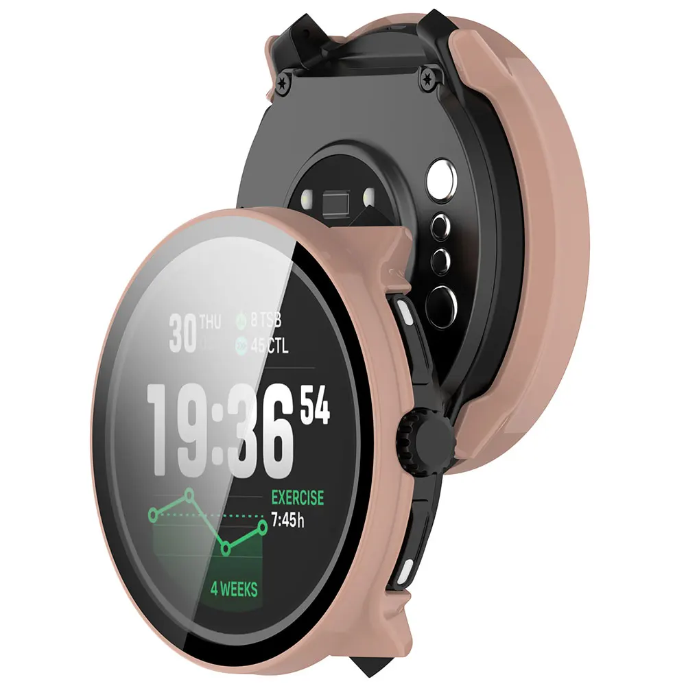 PC Protective Case + Tempered Film For Suunto Race / Race2 / Race S Anti-Drop Hard Bumper Shell Smartwatch Cover