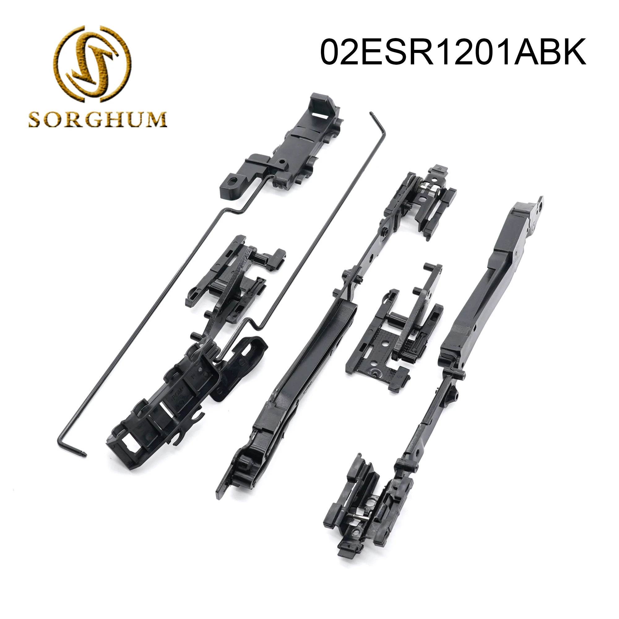 

Sorghum 02ESR1201ABK New Sunroof Track Assembly Repair Kit For Ford F150 F250 F350 F450 Expedition For Lincoln Navigator Mark LT