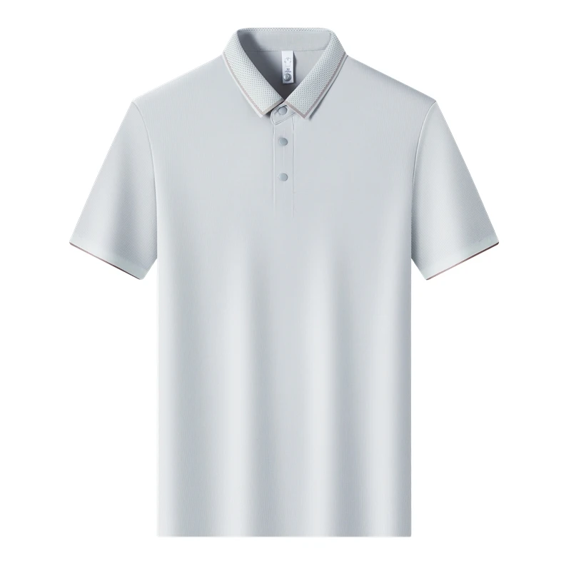 High End New Summer Brand Designer Luxury Polo Shirt For Men Fashion Short Sleeve Casual Slim Fit Korean Tops Men Clothing