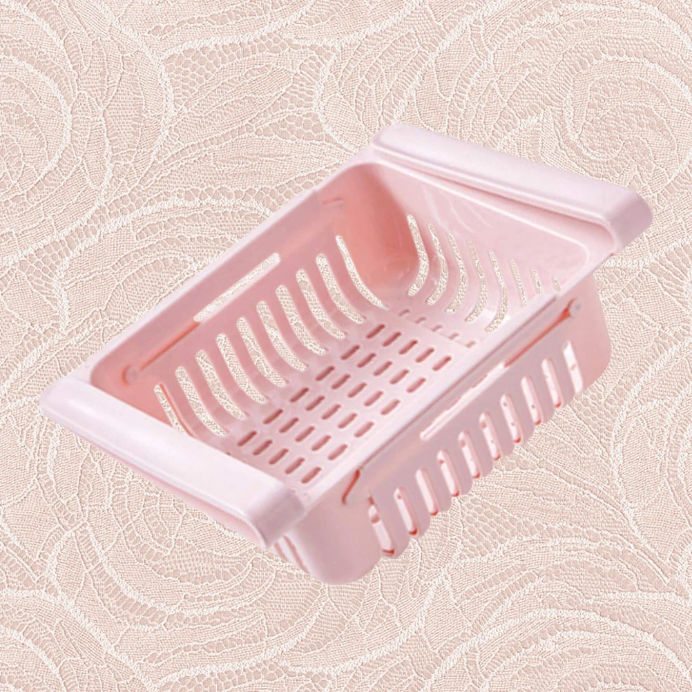 

2 Pcs Storage Box Space-saving Fridge Shelf Holder Cut off Practical Vegetable Containers for Retractable Tray Washable