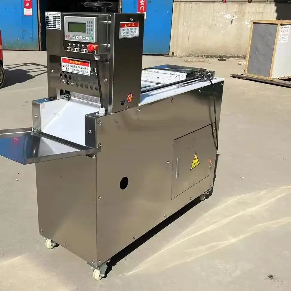 Electric Meat Slicer Mutton Roll Freezing Beef Cutter Lamb Cutting Machine Stainless Steel Cnc Double Cut Lamb Roll Machine