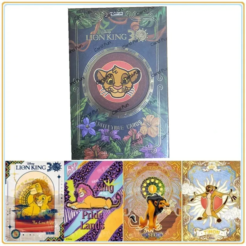 CARD.FUN Disney el Rey León edición del 30 aniversario tarjeta coleccionable comercial Simba cicatriz Anime personaje tarjeta niños juguetes regalos