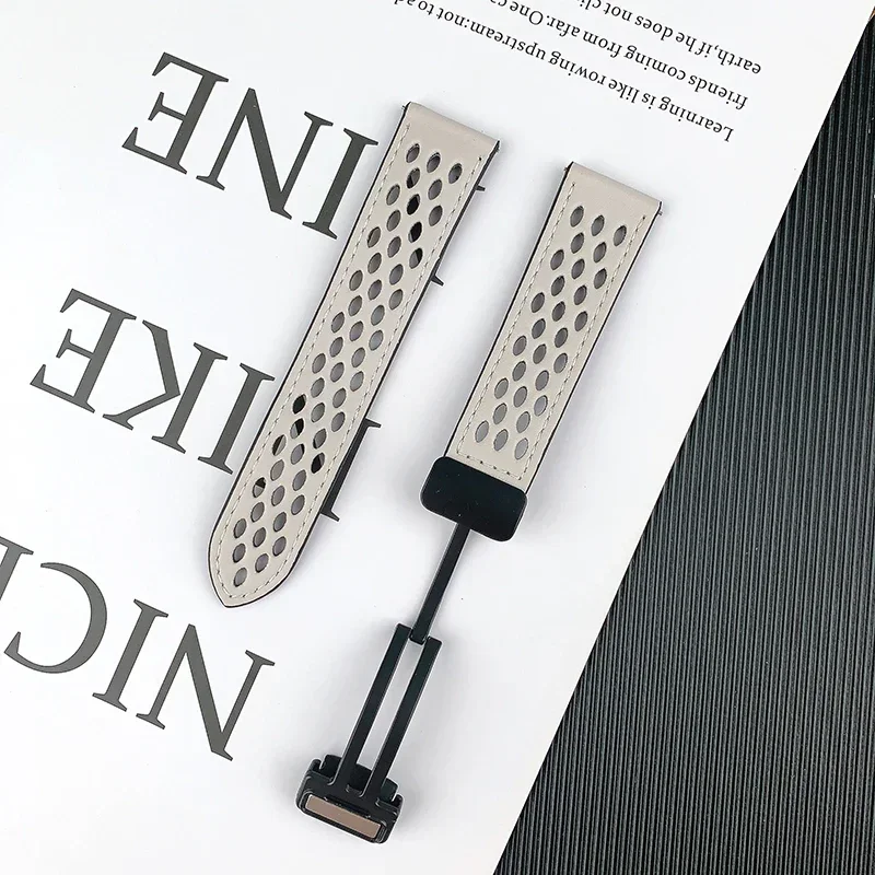 حزام جلدي مغناطيسي لساعة سامسونج جالاكسي 7 6 5 4 40 مللي متر 44 مللي متر سوار حلقة لساعة سامسونج 5Pro/4/6 كلاسيك 42 46 43 47 مللي متر