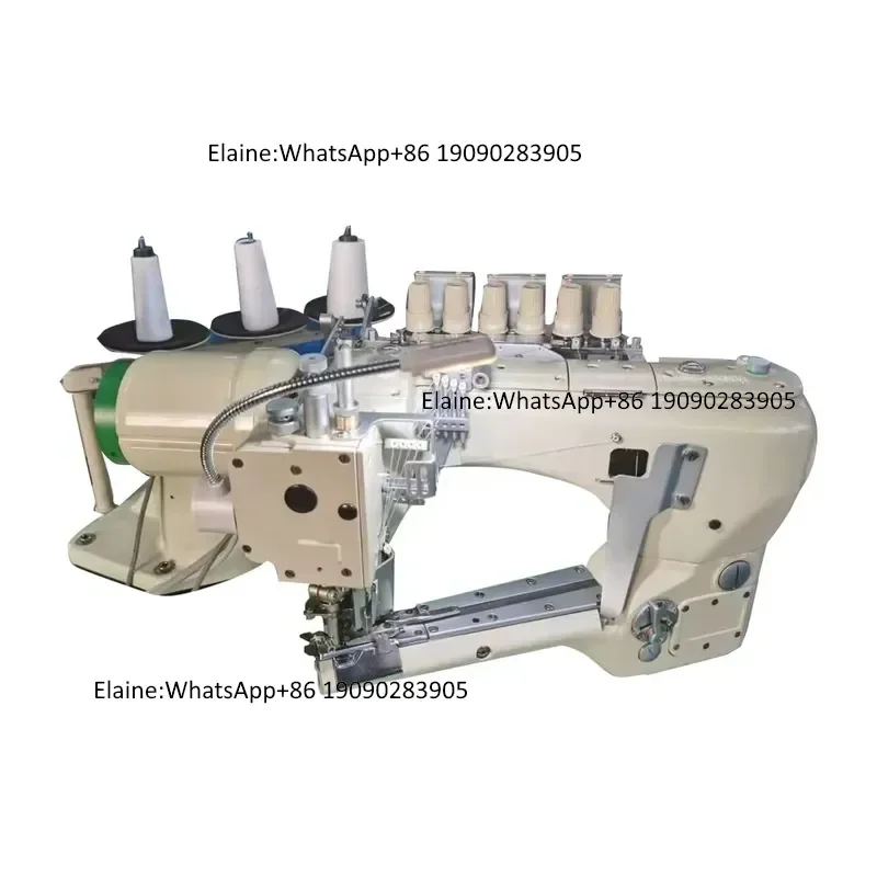 QK-0406 Garment Industrial Machinery Pneumatic 4 6 Threads Seam Sewing Machine for Yoga Wear Baby Clothes