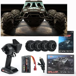 TINGEN 1:16 Fast Brush RC Trucks for Adults Max 50+ MPH, 1 AA Lithium Battery, Waterproof Remote Control Car Sand, Snow and Mud