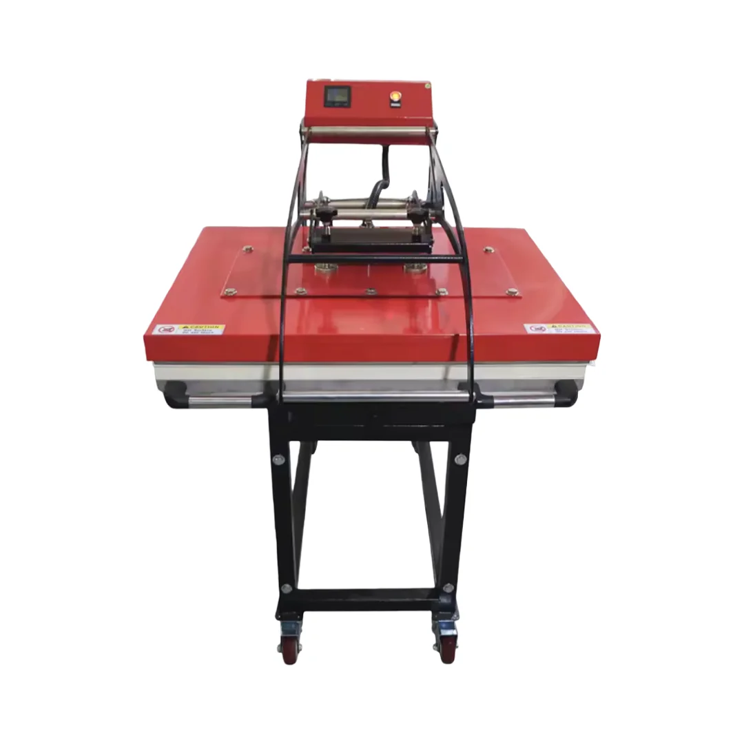 60*80cm Slide-Out High Pressure Manual Heat Press Machine For Garment Industry With A Stand