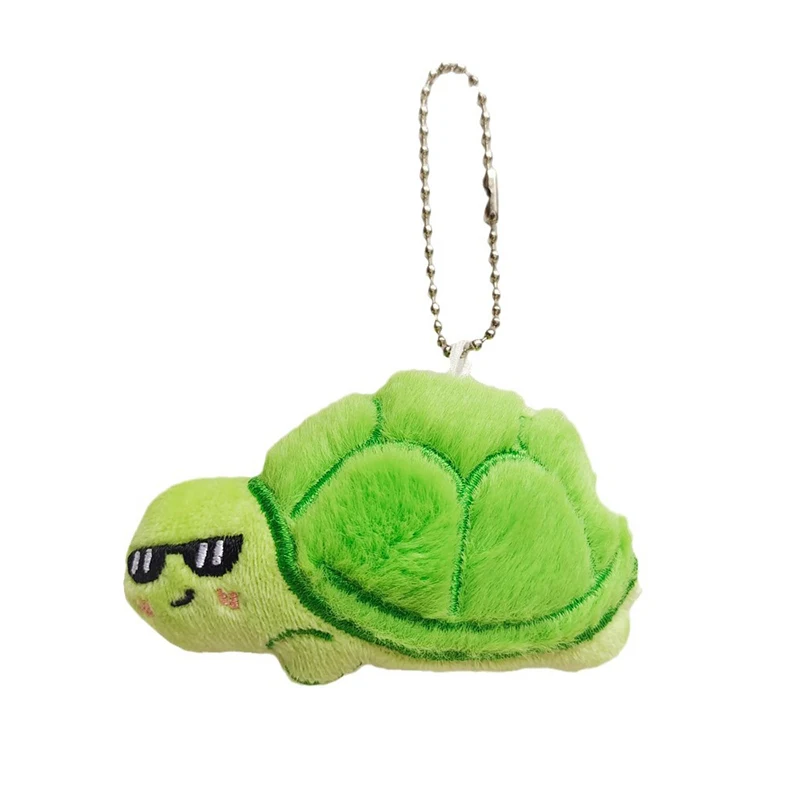 LLavero de peluche de abeja tortuga chirriante, muñeco de peluche divertido, colgante de coche, llavero, mochila, bolsa, decoración, regalo de pareja