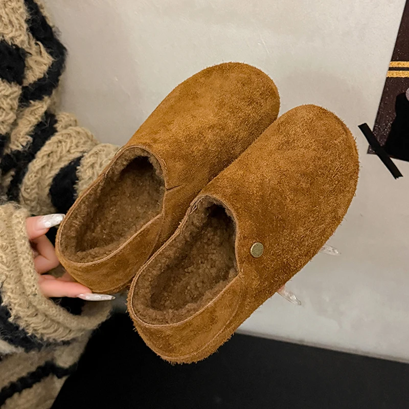 أحذية قطنية للنساء الشقق الجلد المدبوغ أحذية خفيفة أنيقة شتاء حذاء الثلج عالي الرقبة دافئ 2025 قصيرة أفخم المشي الرياضة جديد Mujer Zapatos #3