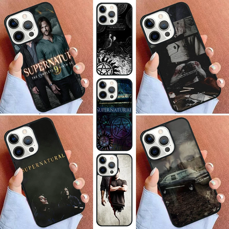 Supernatural Dean Sam Winchester Phone Case For iPhone 16 15 14 Pro 11 13 12 Mini Max SE 2020 6 7 8 Plus Cover Capa