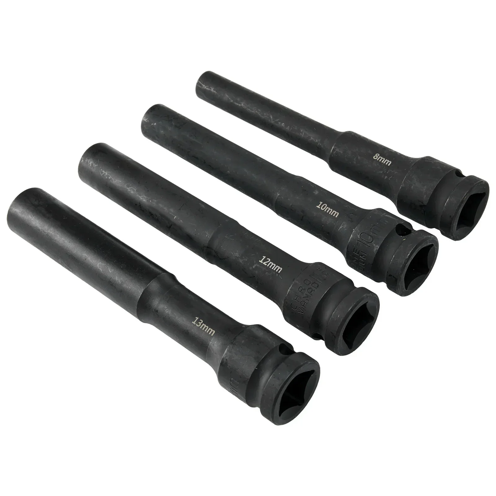 4pcs Hex Socket Adapter Spanner Converter 1/2" Drive Socket Impact Wrench Adapter 8/10/12/13mm Power Tool Accessories