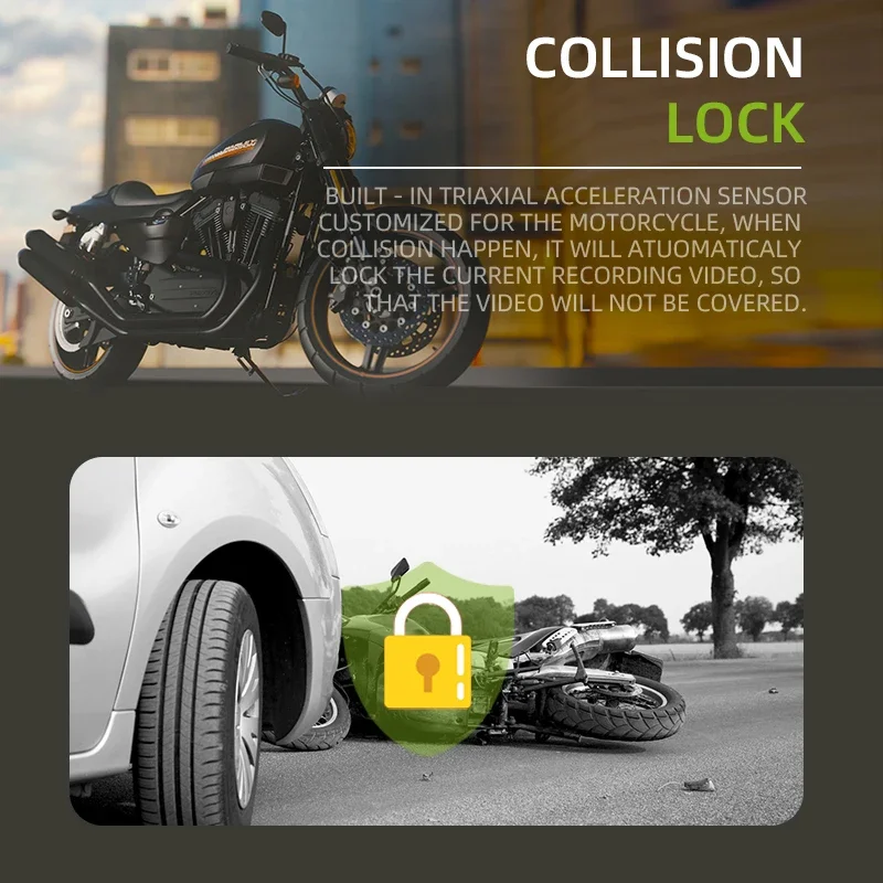 عالية الجودة 4 كاميرا 1080p GPS WIFI دراجة نارية داش كاميرا مسجل قيادة الفيديو #4