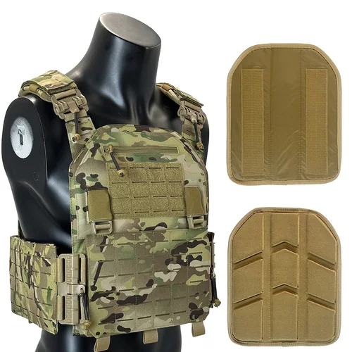 EMERSONGEARS Chaleco táctico LAVC de liberación rápida modular con corte láser de nailon 1000D multifunción con relleno de EVA Un par