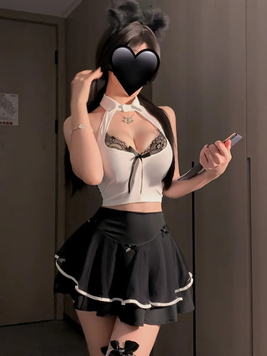 

Новые комплекты сексуальной юбки горничной, сексуальная униформа секретаря Pure Desire, маленькая грудь, увеличивающая ролевую игра, комплекты юбок для ночного клуба XUKJ