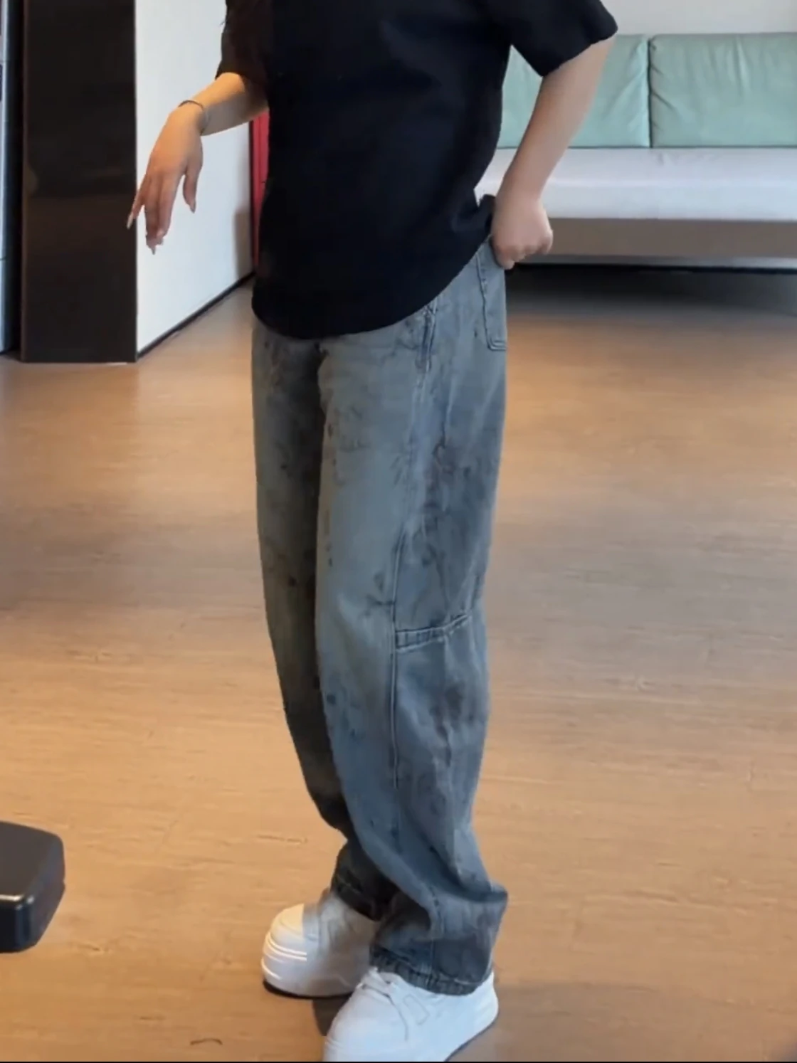 

Мужские повседневные джинсы из денима с вышивкой, винтажные, универсальные, удобные, прямого кроя, для весны и осени