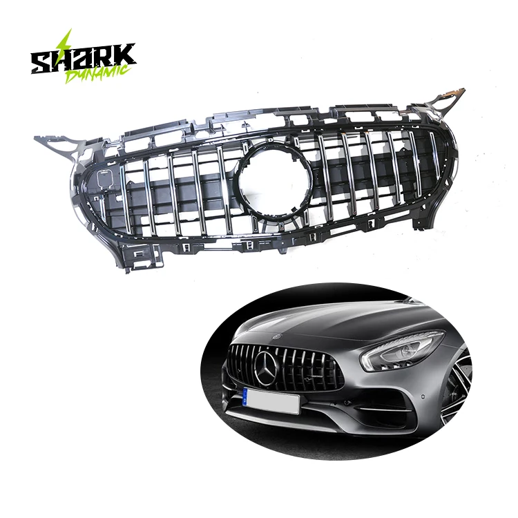 In stock Grille Manufacturer For Mercedes Benz GT class 2015-2016 chrome/gloss black Gt Front Grille