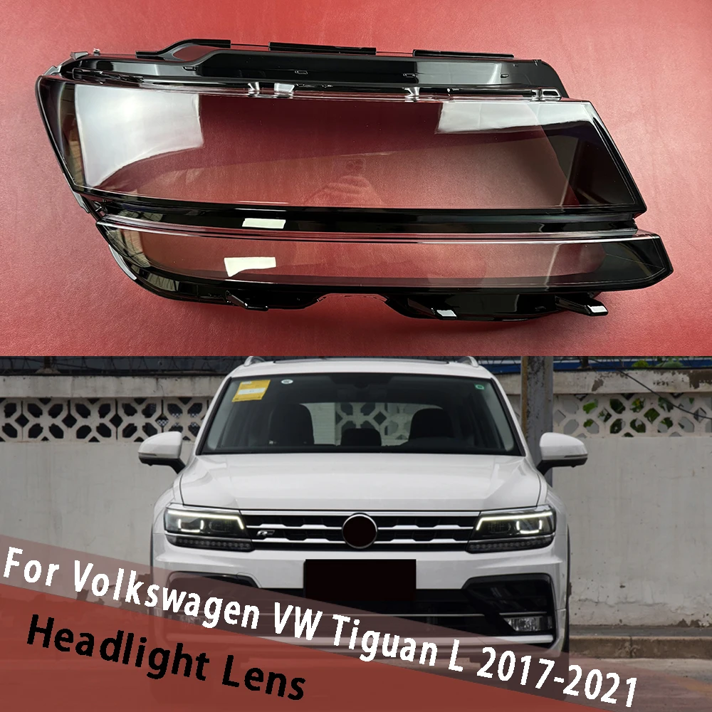 

Front Headlamp Cover For Volkswagen VW Tiguan L 2017 2018 2019 2020 2021 (High) Headlight Shell Lens Replace Original Lampshade