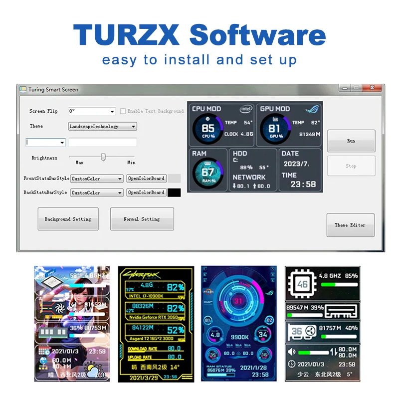 الجملة 3.5 بوصة لوحة شاشة الكمبيوتر IPS Type-C 3.5 "وحدة المعالجة المركزية GPU RAM رصد USB نوع-C شاشة ديجيتال ل Win10 11 Free-AIDA64 #5