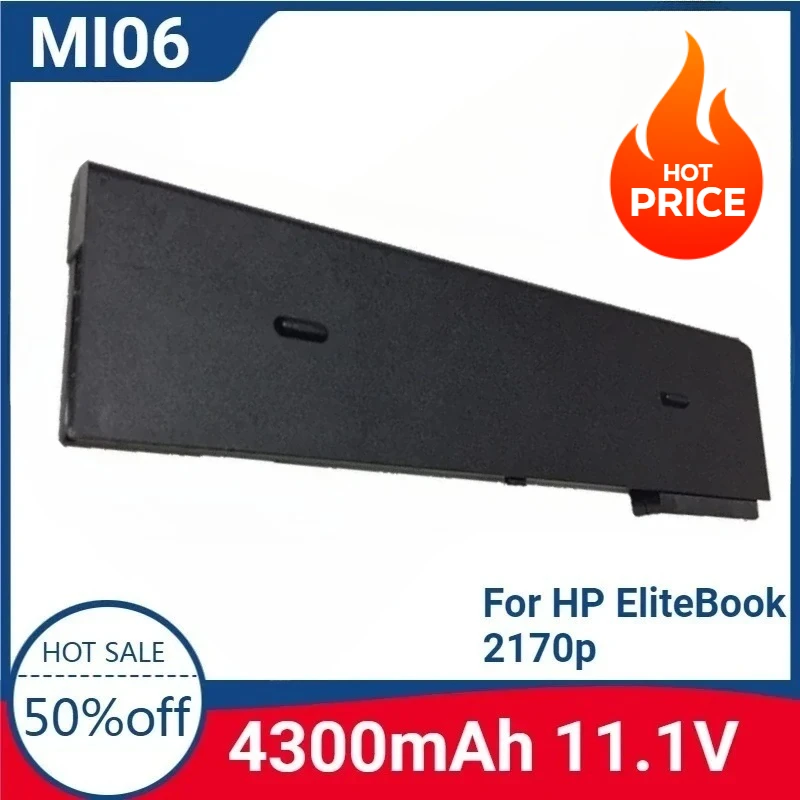 For HP EliteBook 2170p HSTNN-OB3L/UB3W/YB3L/YB3M/W90C 670953-341/851 670954-851 685865-541 For MI06 Laptop Replaceable Battery