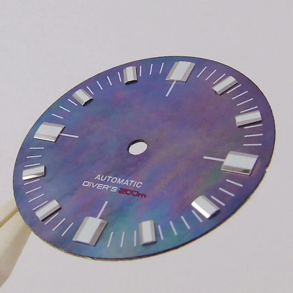 28.5mm Orange Yellow Black Shell  Watch Dial For Japan NH36A NH35A 2824 Movement