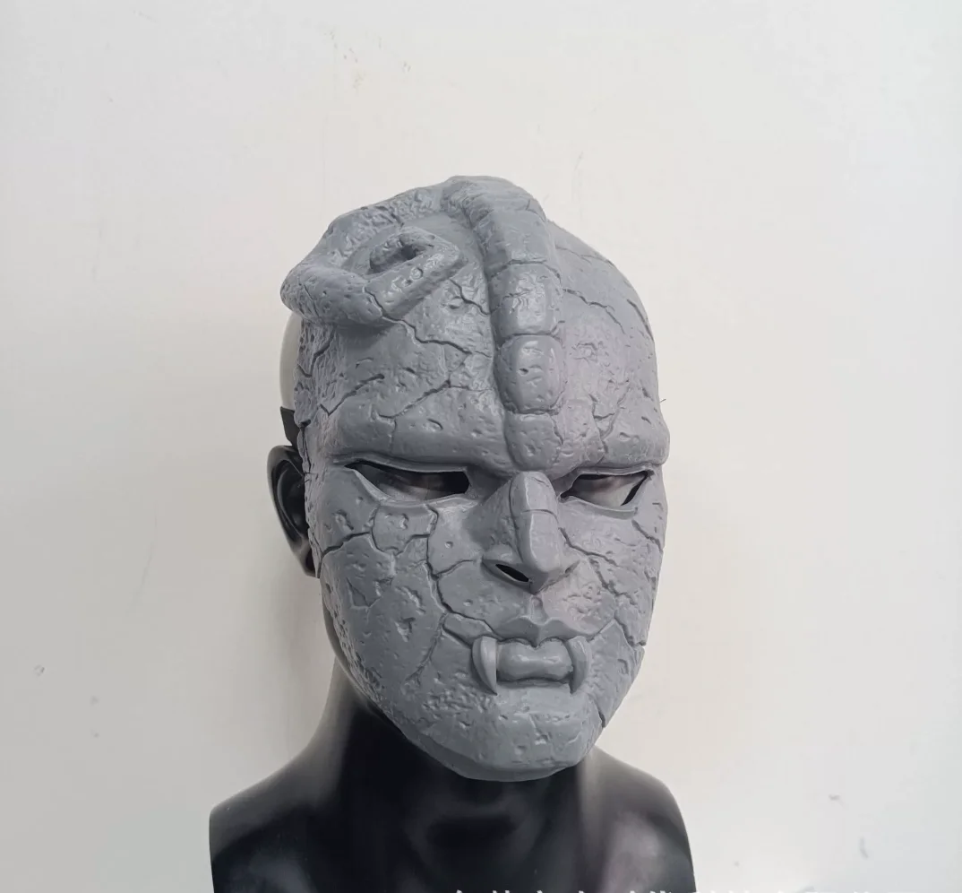 

Horror Phantom Blood Stone Mask Headwear Anime JoJo Cosplay Bizarre Adventure Cosplay Helmet Costume Accessories Halloween Party