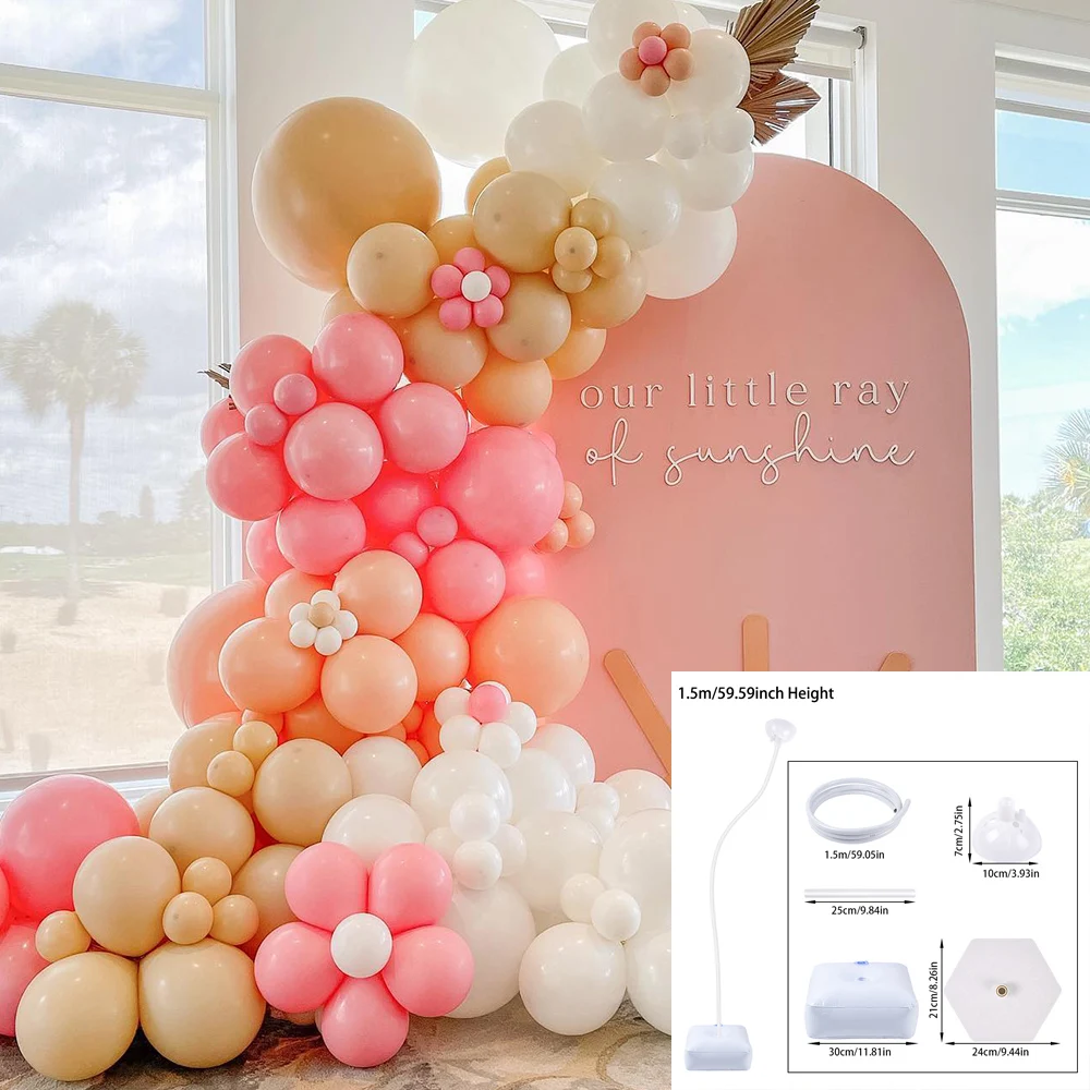 70/130/160cm Plastic Balloon Stand Holder Table Reusable Balloon Arch Stand Kit for Birthday Wedding Baby Shower Decorations image 6
