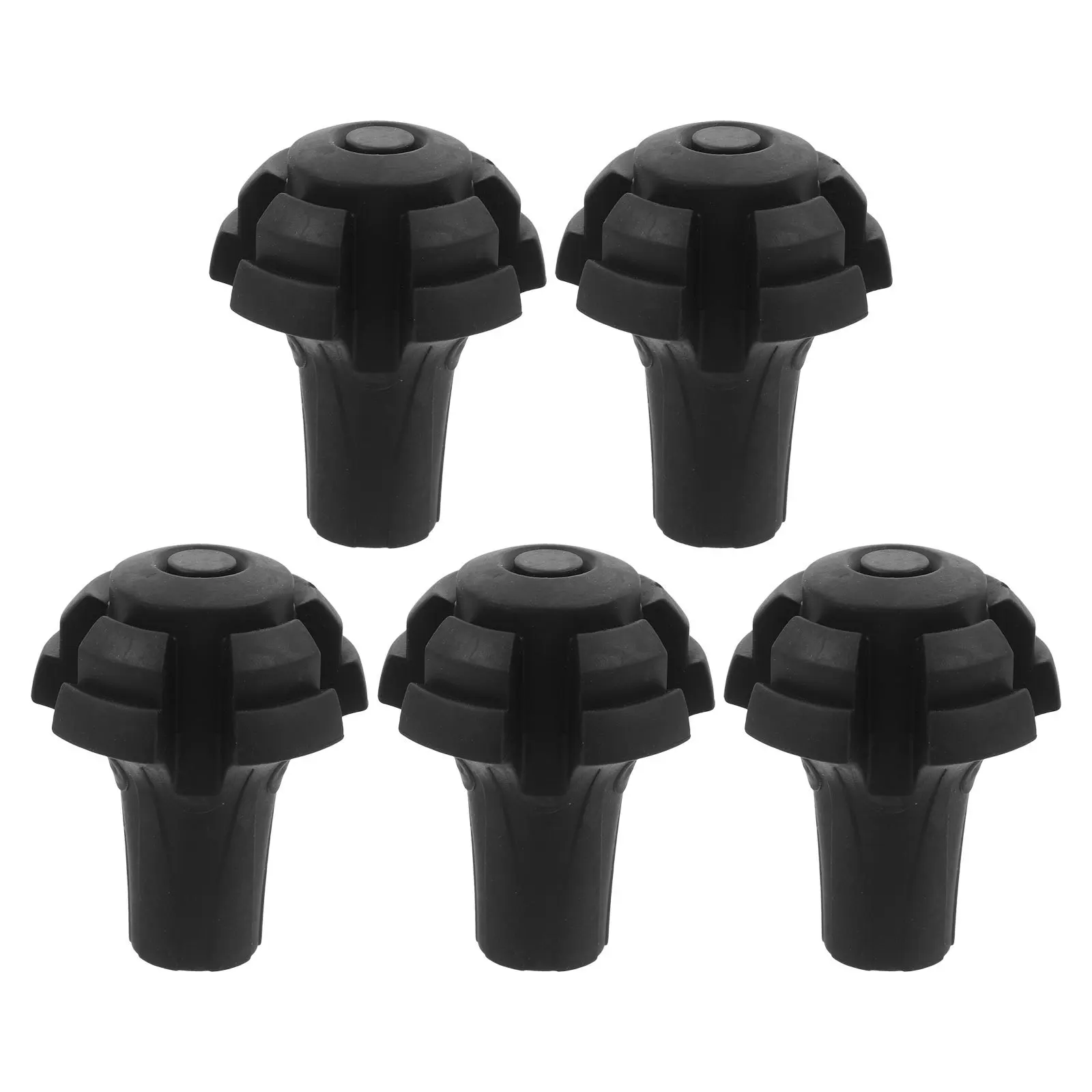 

5Pcs Trekking Pole Replacement Tips 11Mm Hole Diameter Wear-Resistant PVC Feet for Walking Hiking Sticks Gear Crutch Tips