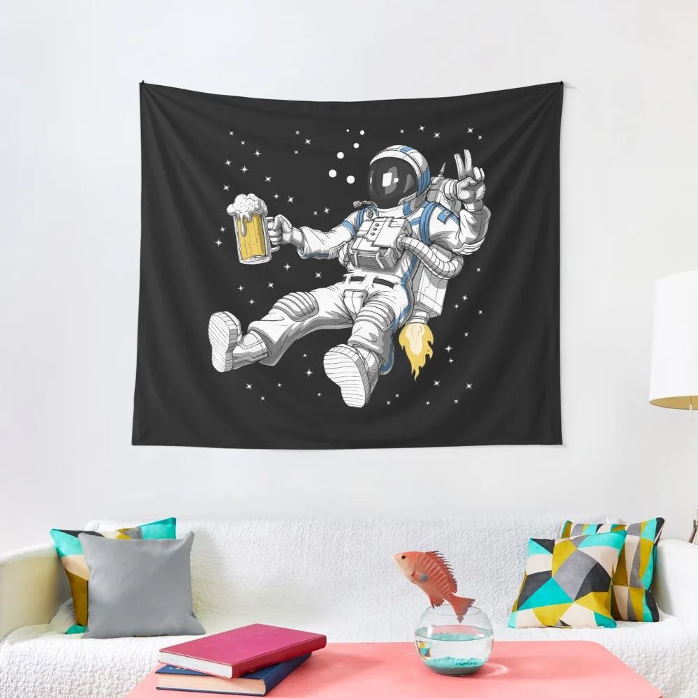 

Astronaut Beer Party Tapestry Bedroom Accessories Wall Hanging Tapestry