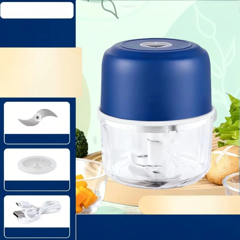 Wireless Electric Garlic Mincer Mini Food Processor Vegetable Crusher Kitchen Gadget Meat Grinder Portable Baby Food Maker