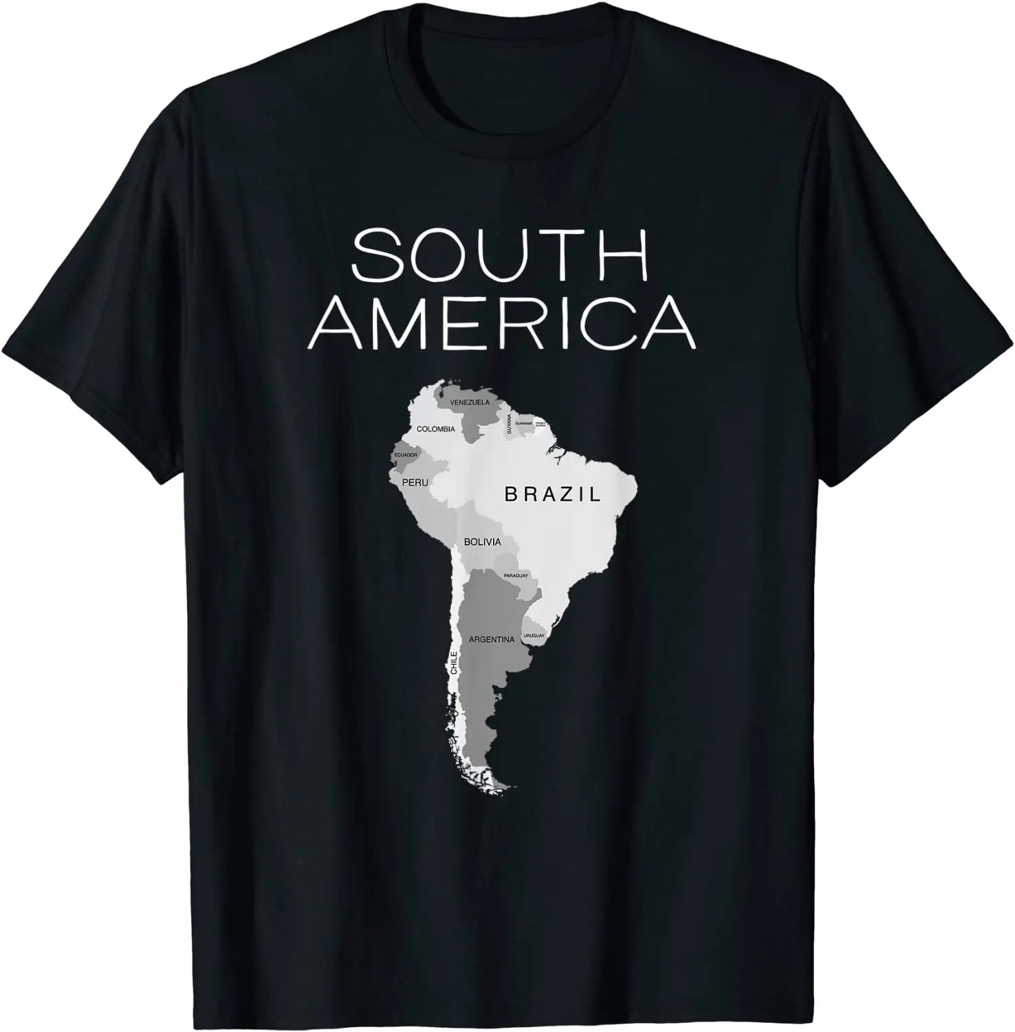 

South America Argentina Bolivia Brazil Chile Uruguay Men T-Shirt Short Casual O-Neck Men Clothing