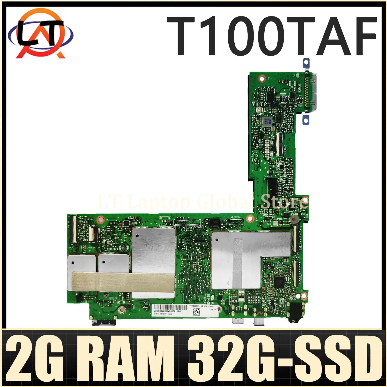 T100TAF Notebook tablet androi pc Mainboard For ASUS Laptop motherboard With CPU/Z3735F 2GB/RAM SSD-32G