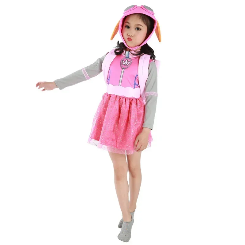 Carnival Kids Boys Rubble Marshall Chase Skye Cosplay Dog Girls Dress Children Halloween Party Costume MN3