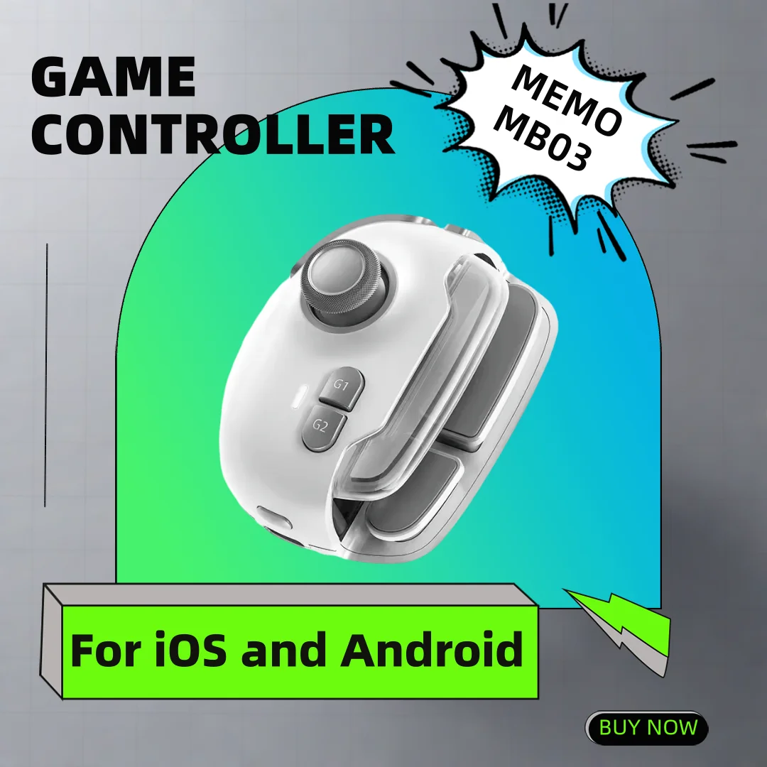 

MEMO MB03 Pro Mobile Game Controller Joystick One-Click Equipment Swap Smart Recoil Control with Vibration for iOS and Android