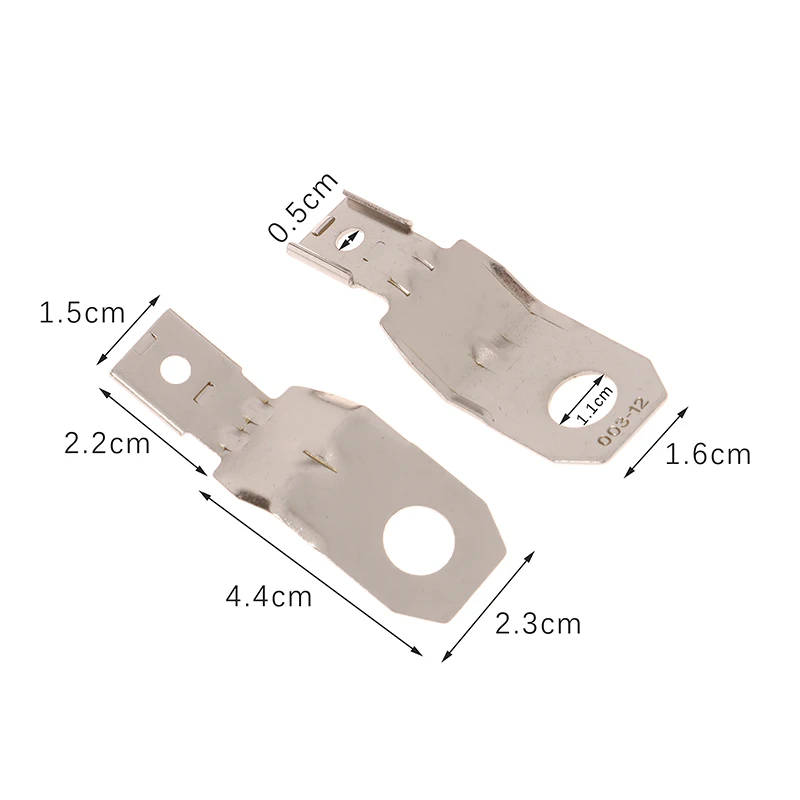 5Pcs DT Connector Universal Car Snap Buckle Iron Piece Pendant Terminal Plug 1027-003-1200