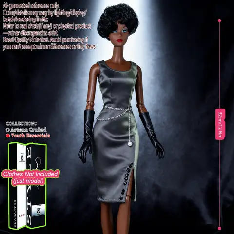 12.6in 1/6 Scale BJD Doll, 12-Joint Changeable Makeup Model, Gift Doll (no clothing)