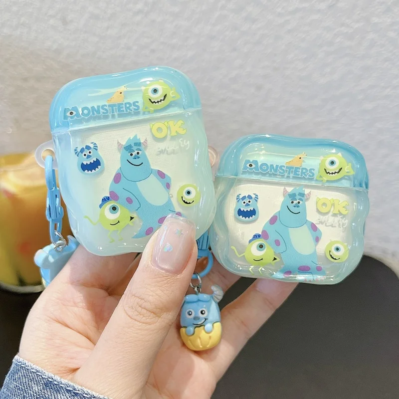 Disney Monsters University earphone Case Pendant for AirPods Pro 2nd gen Cute Cover for AirPods 1 2 3 4 Protective Cases