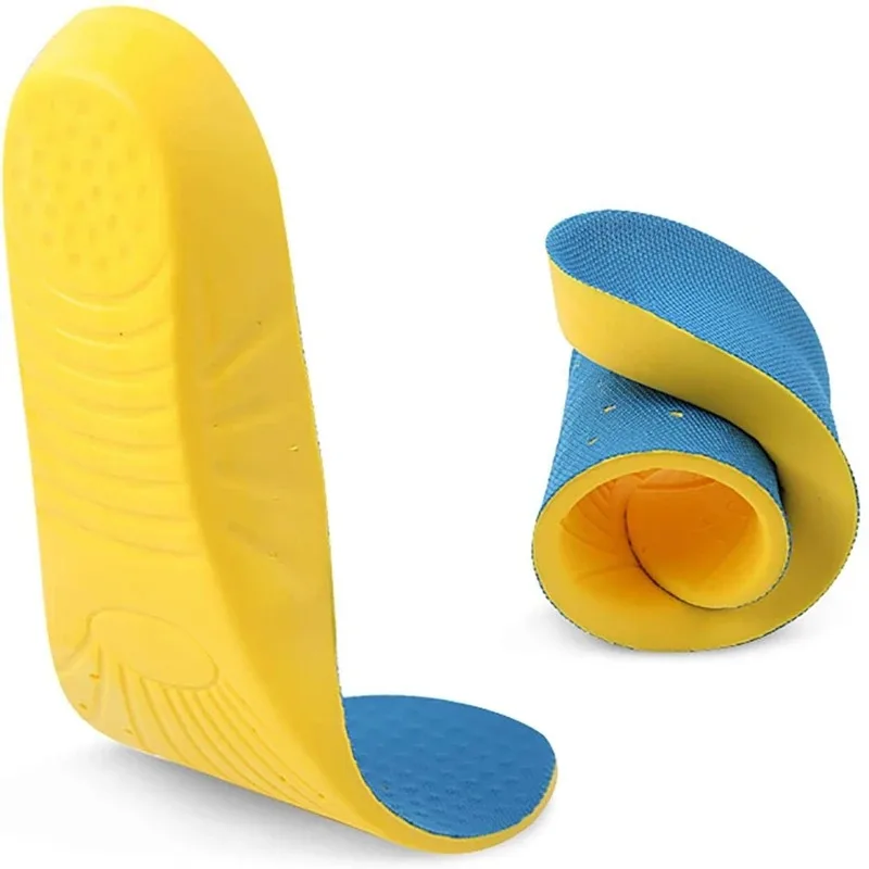 PU Orthopedic Insoles for Women Man Velvet Surface Shoe Inserts Foot Care Pain Relief Cushion Sports Plantar Fasciitis Shoe Pads