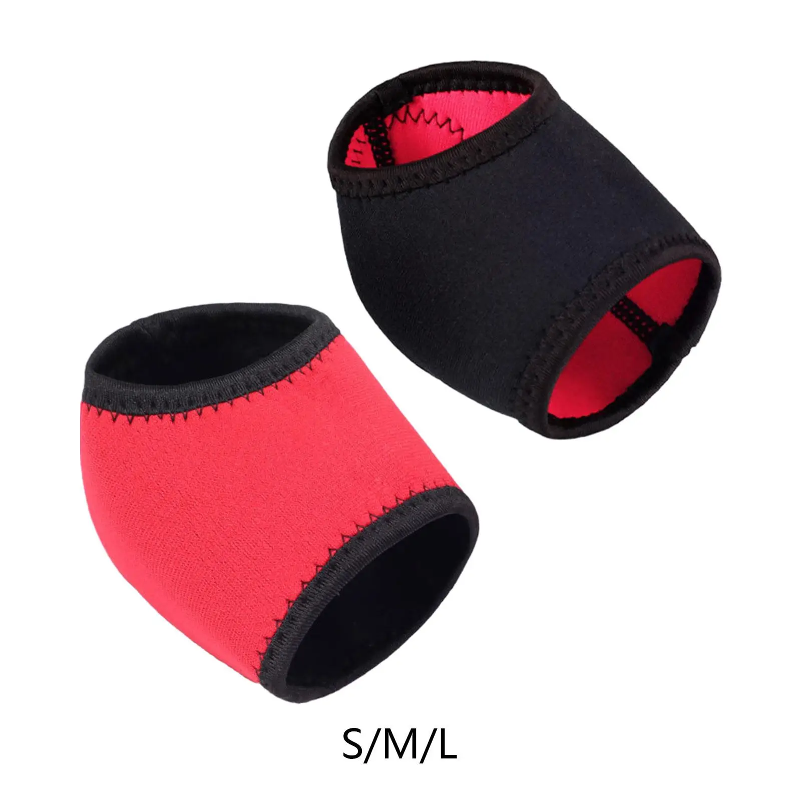 2Pcs Heel Protectors Soft Heel Cushion Support Multipurpose Heel Sleeves Heel Socks for Running Standing Walking Riding Jogging