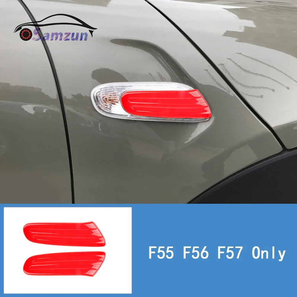 For Mini Cooper F55 F56 F57 2014 -2020 2021 Car Exterior Accessories Front Side Fender Sticker Turn Signal Light Cover Lamp Case