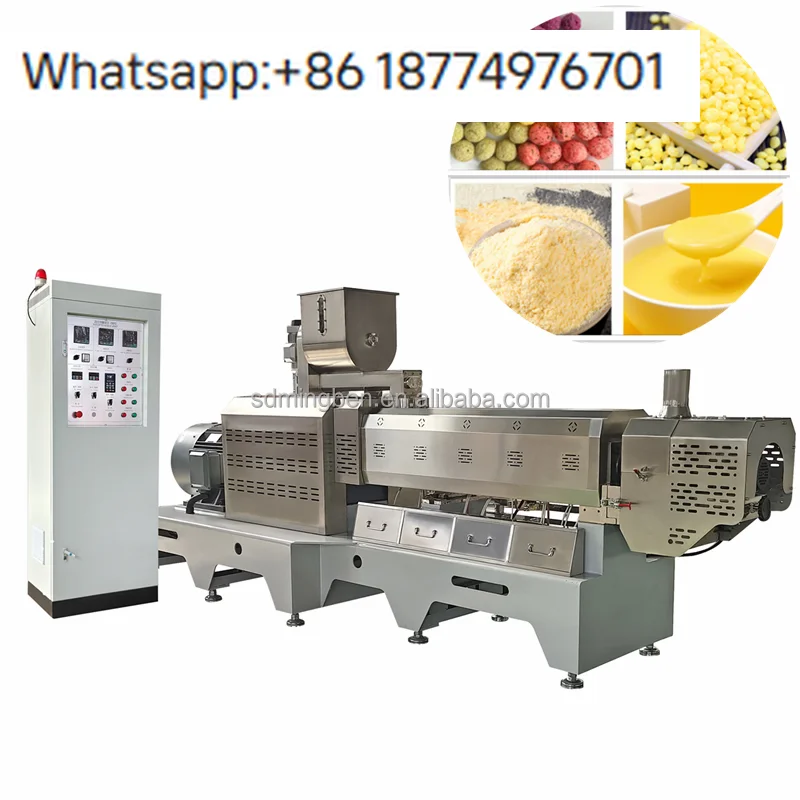 Mingben Baby Food and Cereal Grain Powder Processing Production Line Machine with Motor and Gearbox 3000kg 1 Year Warranty